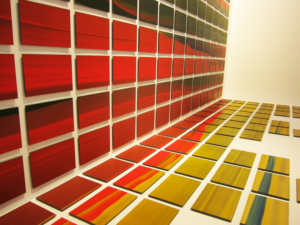 Montaje de la obra “Window Color Chart”. Nico Munuera 2015.